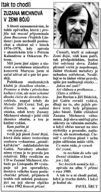 Zuzana Michnova v Zemi Bójů